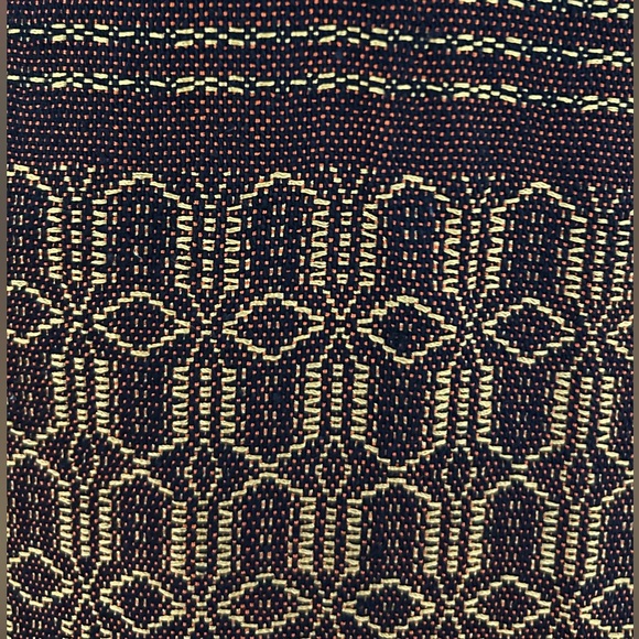 Hand loom vintage long blazer made in Oaxaca mex. - Picture 7 of 9